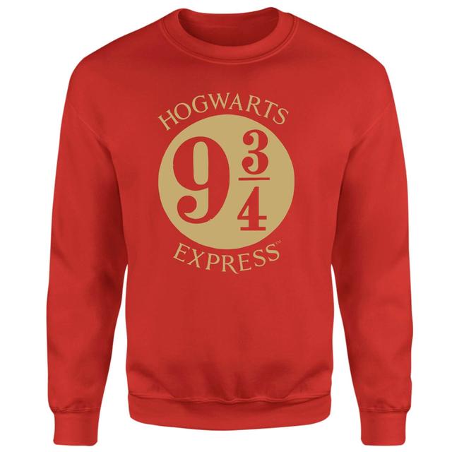 Harry Potter Platform Sweatshirt - Red - L - Red on Productcaster.