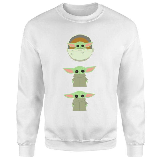 The Mandalorian The Child Poses Sweatshirt - White - L - Weiß on Productcaster.