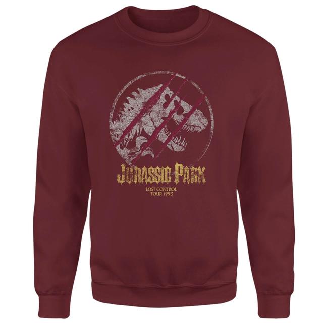 Sudadera Lost Control de Jurassic Park - Burdeos - S - Burgundy on Productcaster.