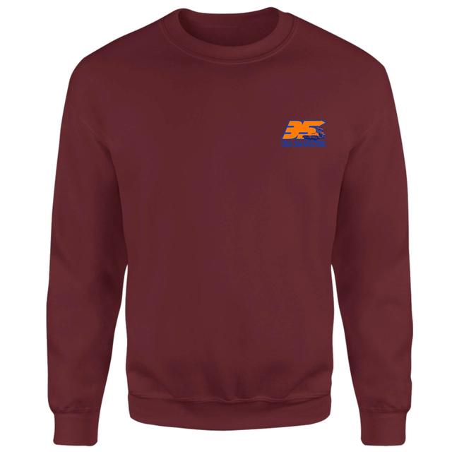 Back To The Future 35 Hill Valley Front Sweatshirt - Burgundy - M on Productcaster.