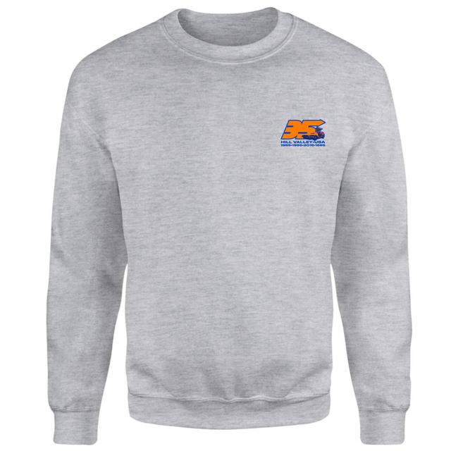 Sudadera con capucha delantera 35 Hill Valley de Back To The Future - Gris - XXL - Grey on Productcaster.