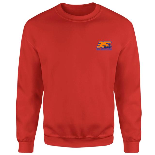 Back To The Future 35 Hill Valley Front Sweatshirt - Red - XXL - Rouge on Productcaster.