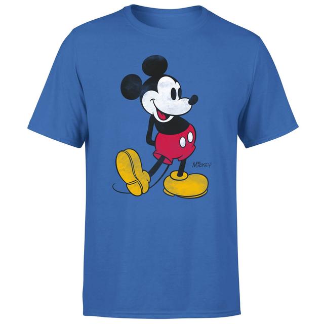 Mickey Mouse Classic Kick Men's T-Shirt - Blue - XL - Blue on Productcaster.