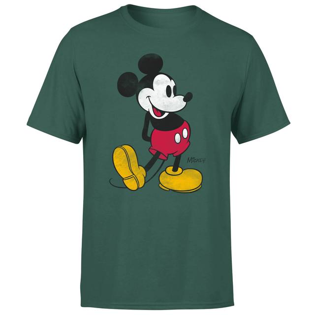 Mickey Mouse Classic Kick Men's T-Shirt - Green - XS - Green on Productcaster.