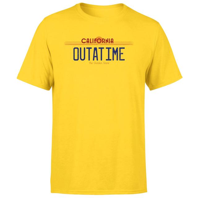 Camiseta Back To The Future Outatime Plate para hombre - Amarillo - S - Amarillo on Productcaster.