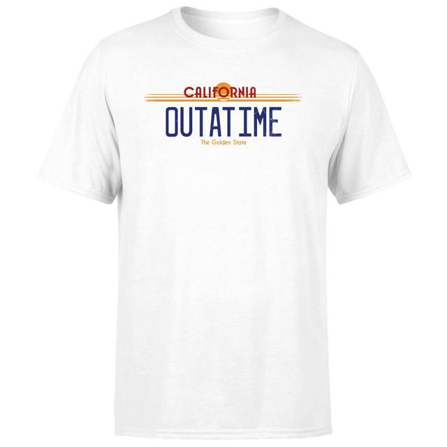 Camiseta Back To The Future Outatime Plate para hombre - Blanco - L - Blanco on Productcaster.