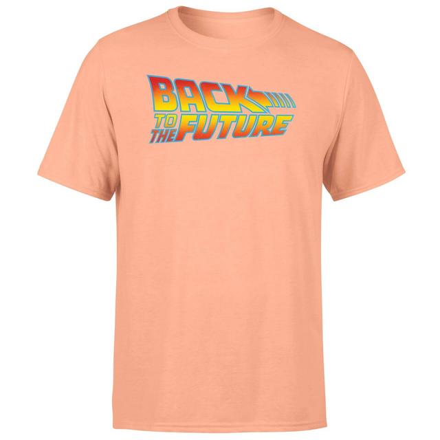 Camiseta para hombre Back To The Future Classic Logo - Coral - S - Coral on Productcaster.