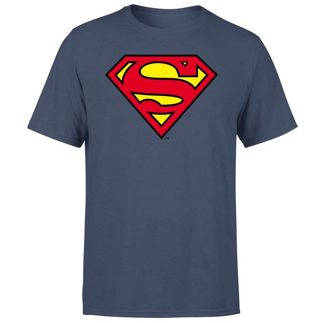 Official Superman Shield Men's T-Shirt - Navy - XXL - Marinblå on Productcaster.