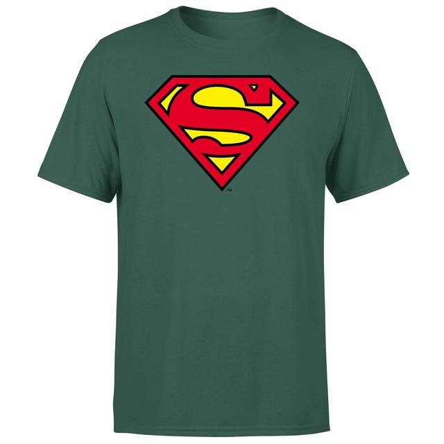 Official Superman Shield Men's T-Shirt - Green - XXL - Green on Productcaster.