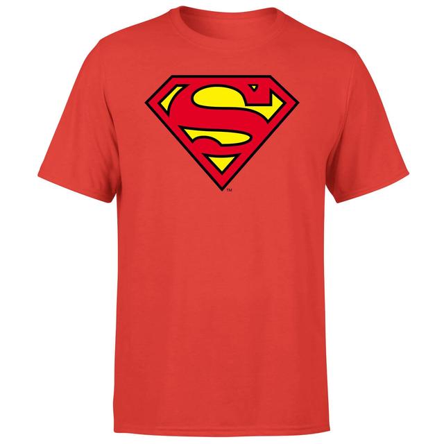 Camiseta con escudo oficial de Superman para hombre - Rojo - XL - Rojo on Productcaster.