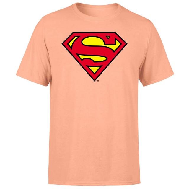 Official Superman Shield Men's T-Shirt - Coral - XL on Productcaster.