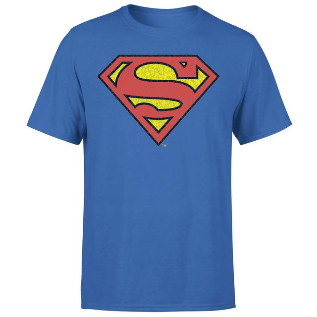 Camiseta oficial para hombre Superman Crackle Logo - Azul - XL - Blue on Productcaster.