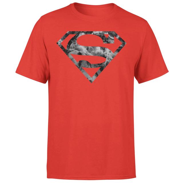 Marble Superman Logo Men's T-Shirt - Red - XL - Röd on Productcaster.