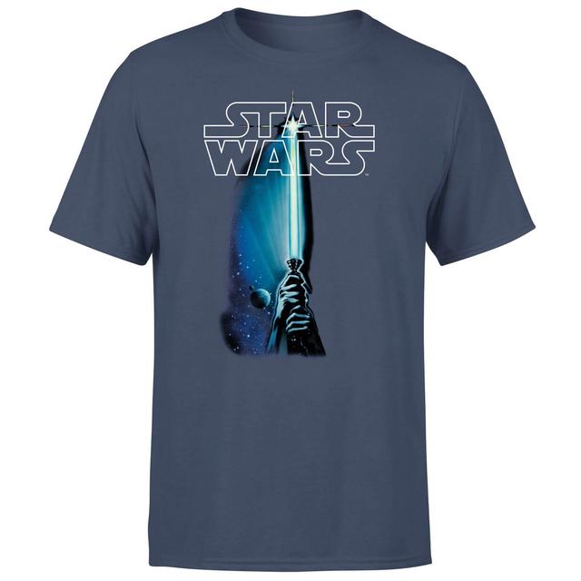 Star Wars Classic Lightsaber Men's T-Shirt - Navy - XL - Blu Navy on Productcaster.