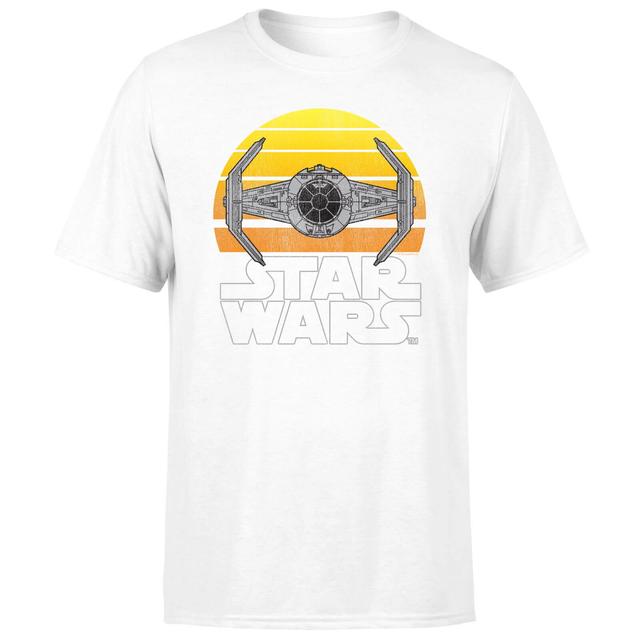 Star Wars Classic Sunset Tie Men's T-Shirt - White - M - White on Productcaster.