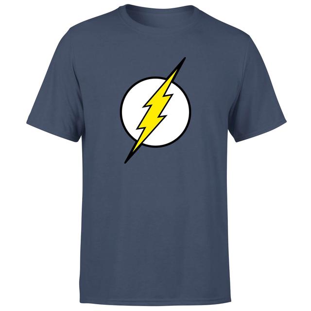 Justice League Flash Logo Men's T-Shirt - Navy - M - Blu Navy on Productcaster.