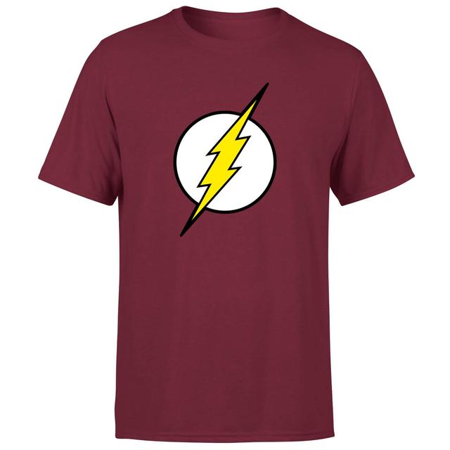 Camiseta para hombre de Justice League Flash Logo - Burdeos - XXL - Burgundy on Productcaster.