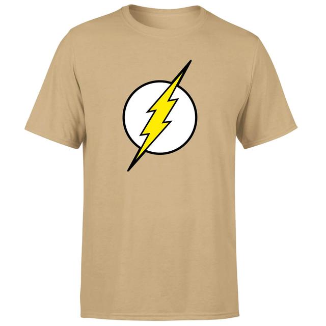 Camiseta para hombre de Justice League Flash Logo - Tostado - XL - Tan on Productcaster.