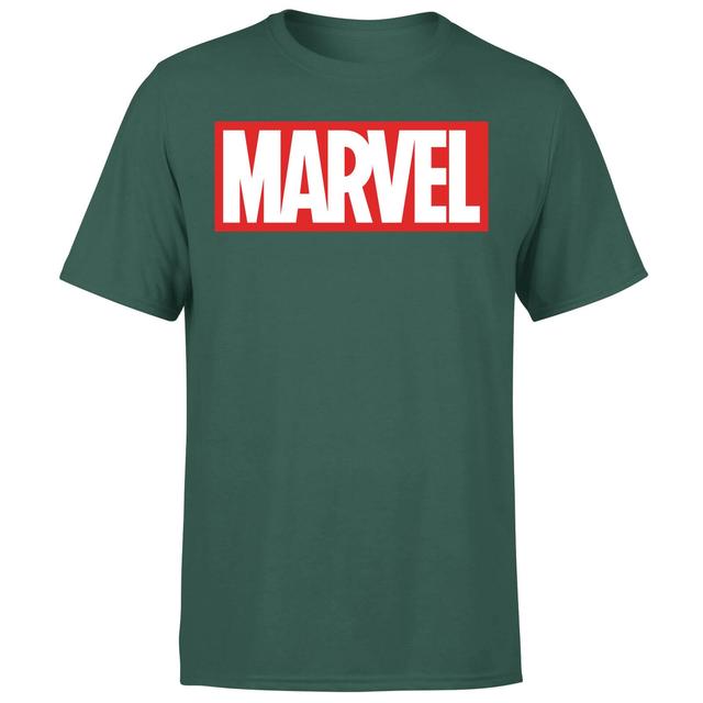 Marvel Logo Men's T-Shirt - Green - L on Productcaster.