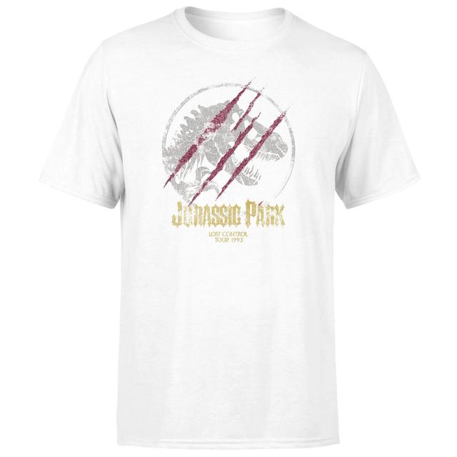 Jurassic Park Lost Control Men's T-Shirt - White - M - Blanc on Productcaster.