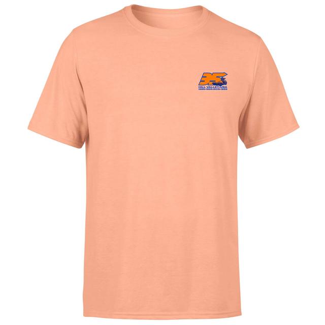 Back To The Future 35 Hill Valley Front Men's T-Shirt - Coral - XXL - Korallenfarben on Productcaster.