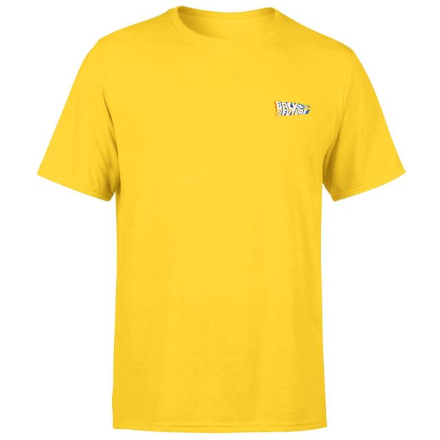 Back To The Future Men's T-Shirt - Yellow - M - Yellow on Productcaster.