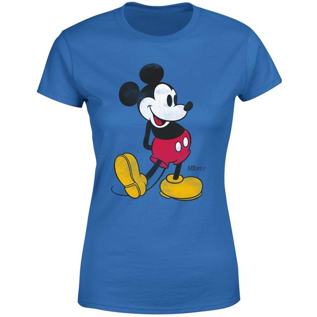 Disney Mickey Mouse Classic Kick Women's T-Shirt - Blue - L - Blue on Productcaster.