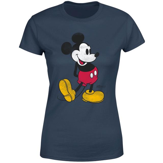 Disney Mickey Mouse Classic Kick Women's T-Shirt - Navy - L - Marinblå on Productcaster.