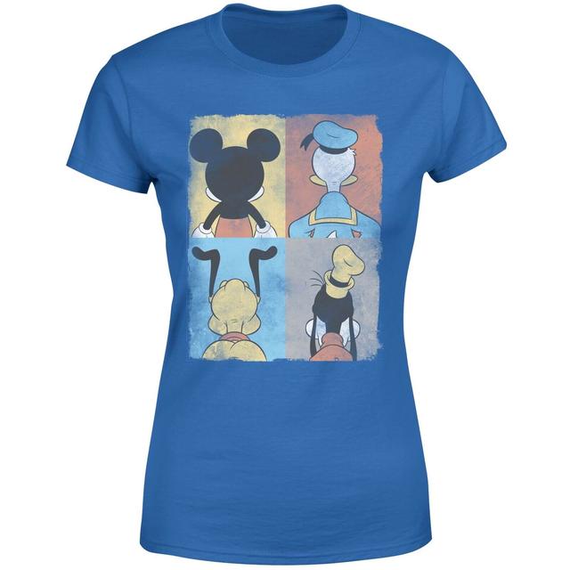 Camiseta para mujer Pato Donald Mickey Mouse Pluto Goofy Tiles Disney - Azul - XS - Blue on Productcaster.