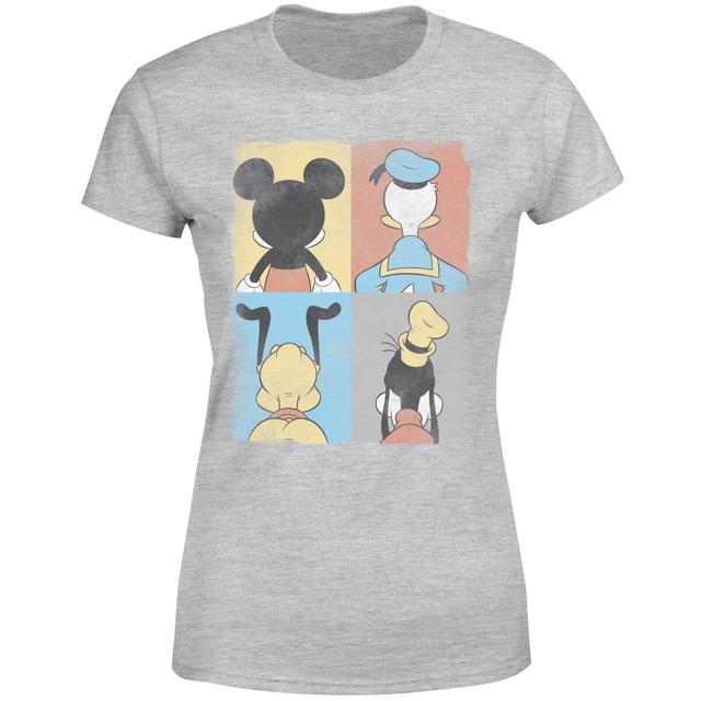 Camiseta para mujer Pato Donald Mickey Mouse Pluto Goofy Tiles Disney - Gris - S - Gris on Productcaster.