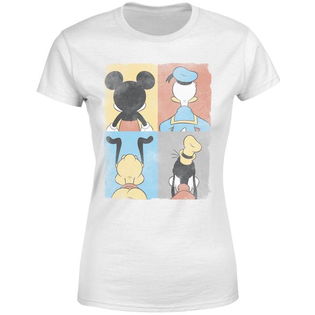 Disney Donald Duck Mickey Mouse Pluto Goofy Tiles Women's T-Shirt - White - XS - Weiß on Productcaster.