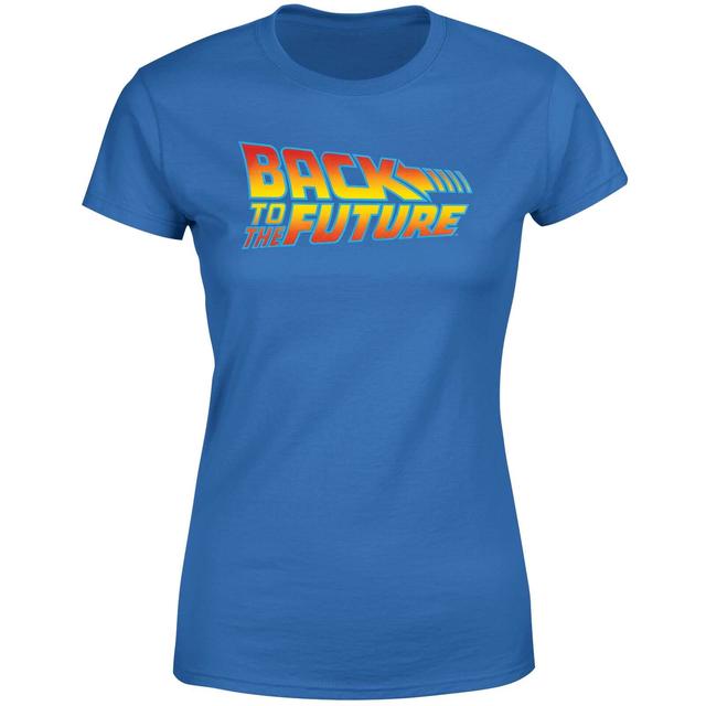 Back To The Future Classic Logo Women's T-Shirt - Blue - XXL - Blue on Productcaster.