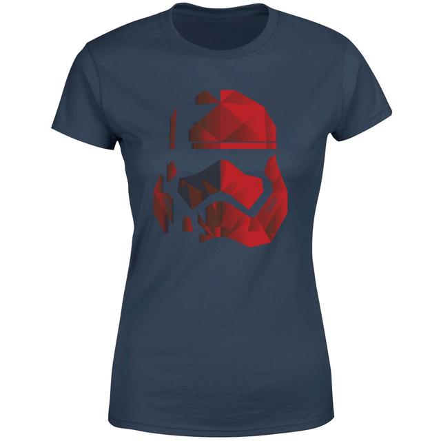 Camiseta para mujer Jedi Cubist Trooper Helmet Negro - Azul marino - S - Azul Marino on Productcaster.