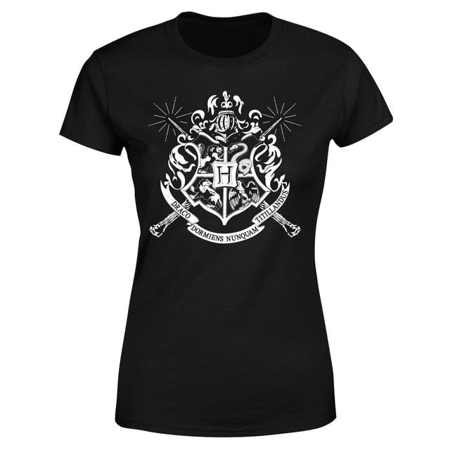 Harry Potter Hogwarts House Crest Women's T-Shirt - Black - XS - Black on Productcaster.