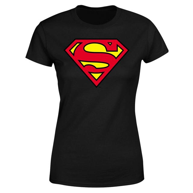 Camiseta Superman Shield para mujer - Negro - XS - Negro on Productcaster.