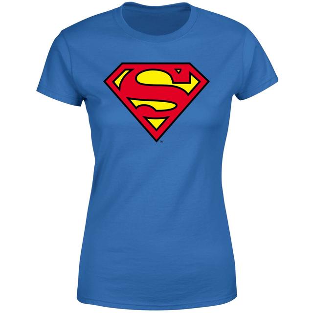 Official Superman Shield Women's T-Shirt - Blue - XXL - Blue on Productcaster.