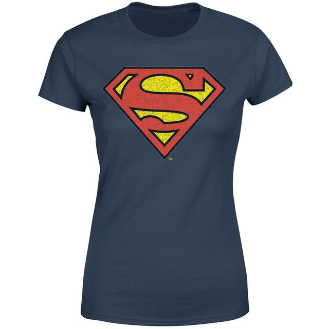 Camiseta oficial para mujer de Superman Crackle Logo - Azul marino - XS - Azul Marino on Productcaster.