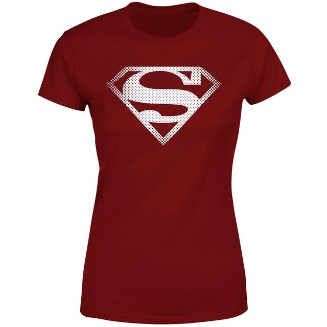 Camiseta para mujer Spot Logo de Superman - Burdeos - L - Burgundy on Productcaster.