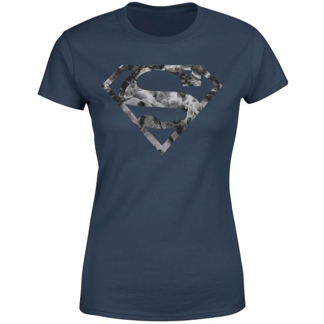 Camiseta para mujer Marble Superman Logo - Azul marino - S - Azul Marino on Productcaster.