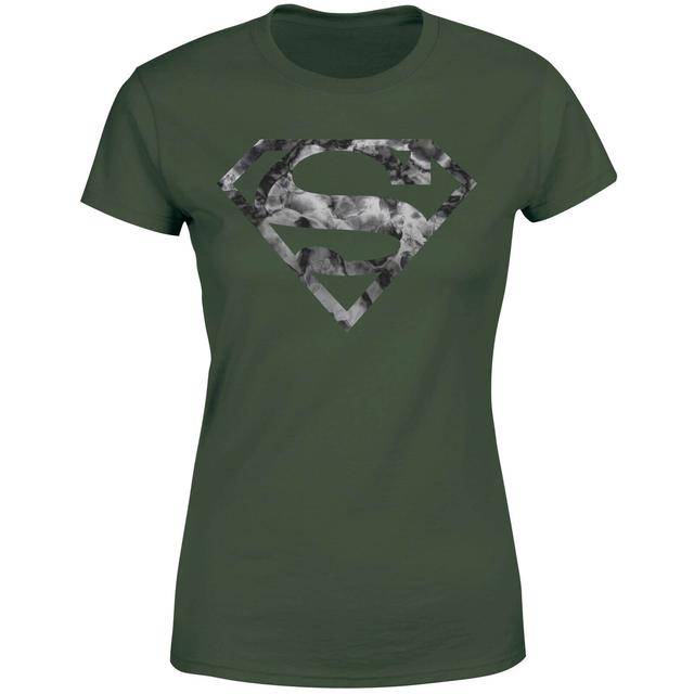 Marble Superman Logo Women's T-Shirt - Green - XL - Grön on Productcaster.