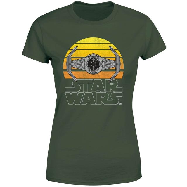 Camiseta Classic Sunset Tie para mujer de Star Wars - Verde - XS - Verde on Productcaster.