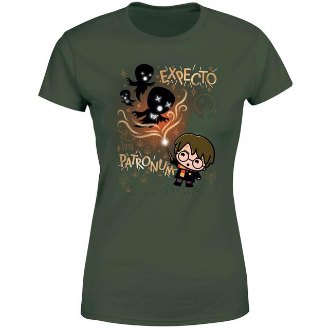 Harry Potter Kids Expecto Patronum Women's T-Shirt - Green - L on Productcaster.