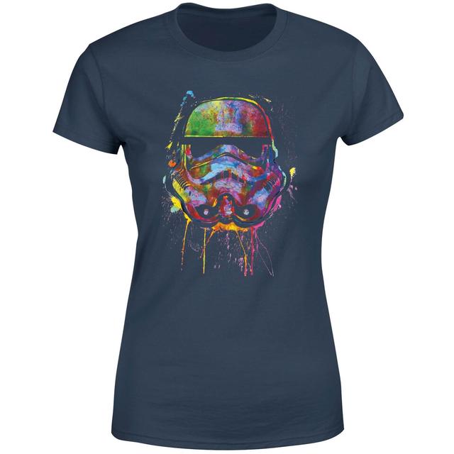 Camiseta para mujer Paint Splat Stormtrooper de Star Wars - Azul marino - XXL - Azul Marino on Productcaster.