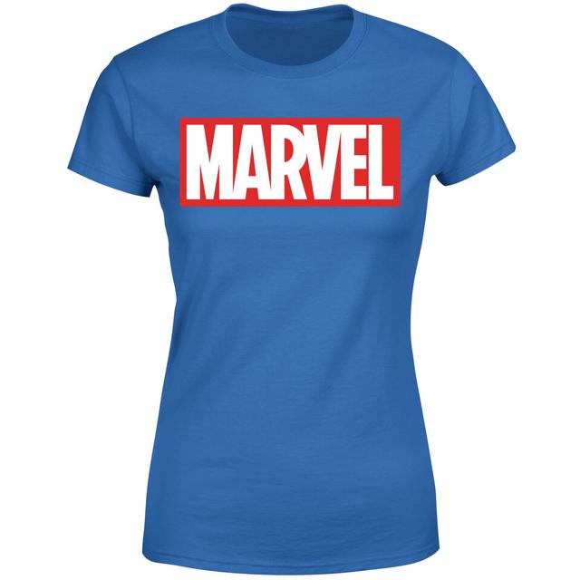 Marvel Logo Women's T-Shirt - Blue - XL - Blue on Productcaster.