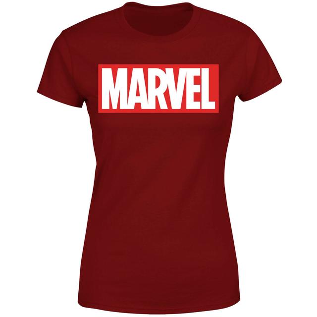 Marvel Logo Women's T-Shirt - Burgundy - L - Burgundy on Productcaster.