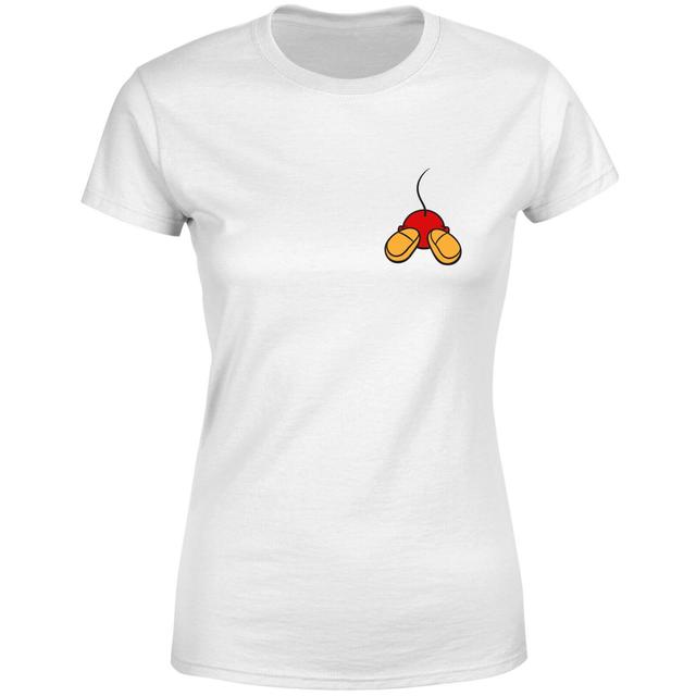 Disney Mickey Mouse Backside Women's T-Shirt - White - XL on Productcaster.