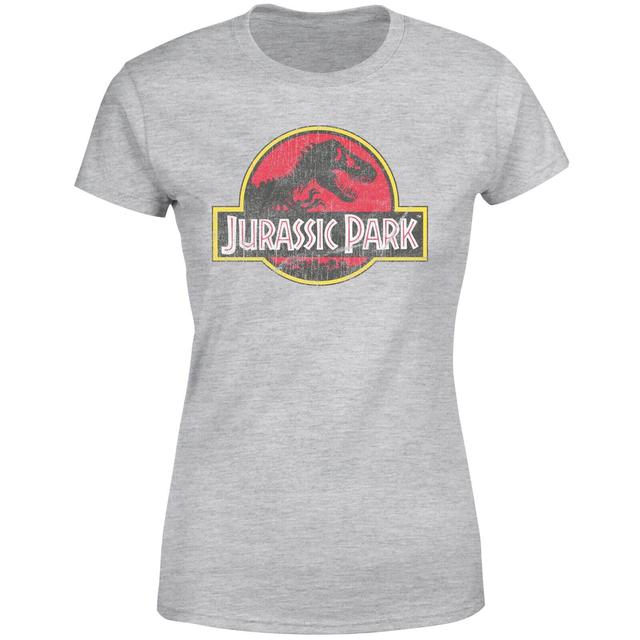 Camiseta vintage Logo de Jurassic Park para mujer - Gris - 3XL - Grey on Productcaster.