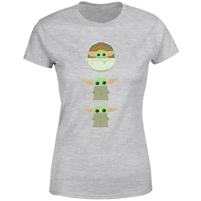 The Mandalorian The Child Poses Women's T-Shirt - Grey - S on Productcaster.