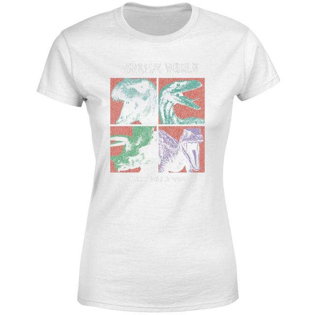 Camiseta Four Colour Faces de Jurassic Park World para mujer - Blanco - XXL - Blanco on Productcaster.