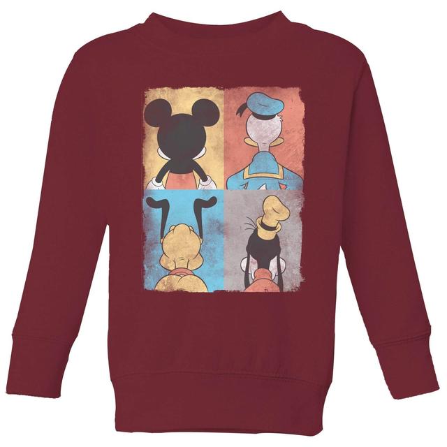 Sudadera para niño Pato Donald Mickey Mouse Pluto Goofy Tiles Disney - Burdeos - 3-4 años - Borgoña on Productcaster.